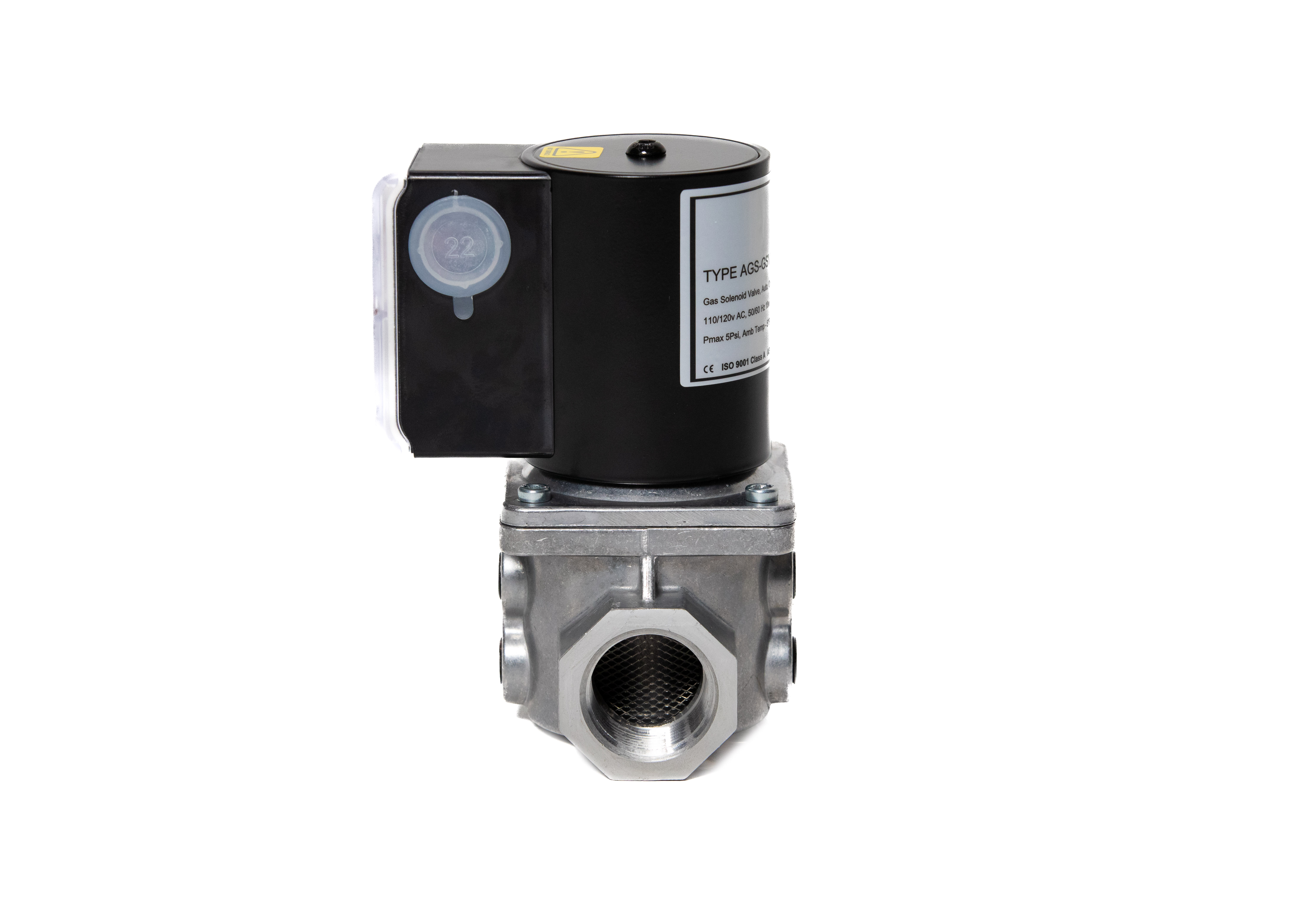 UL-listed natural gas solenoid valve installed in Orlando, Florida